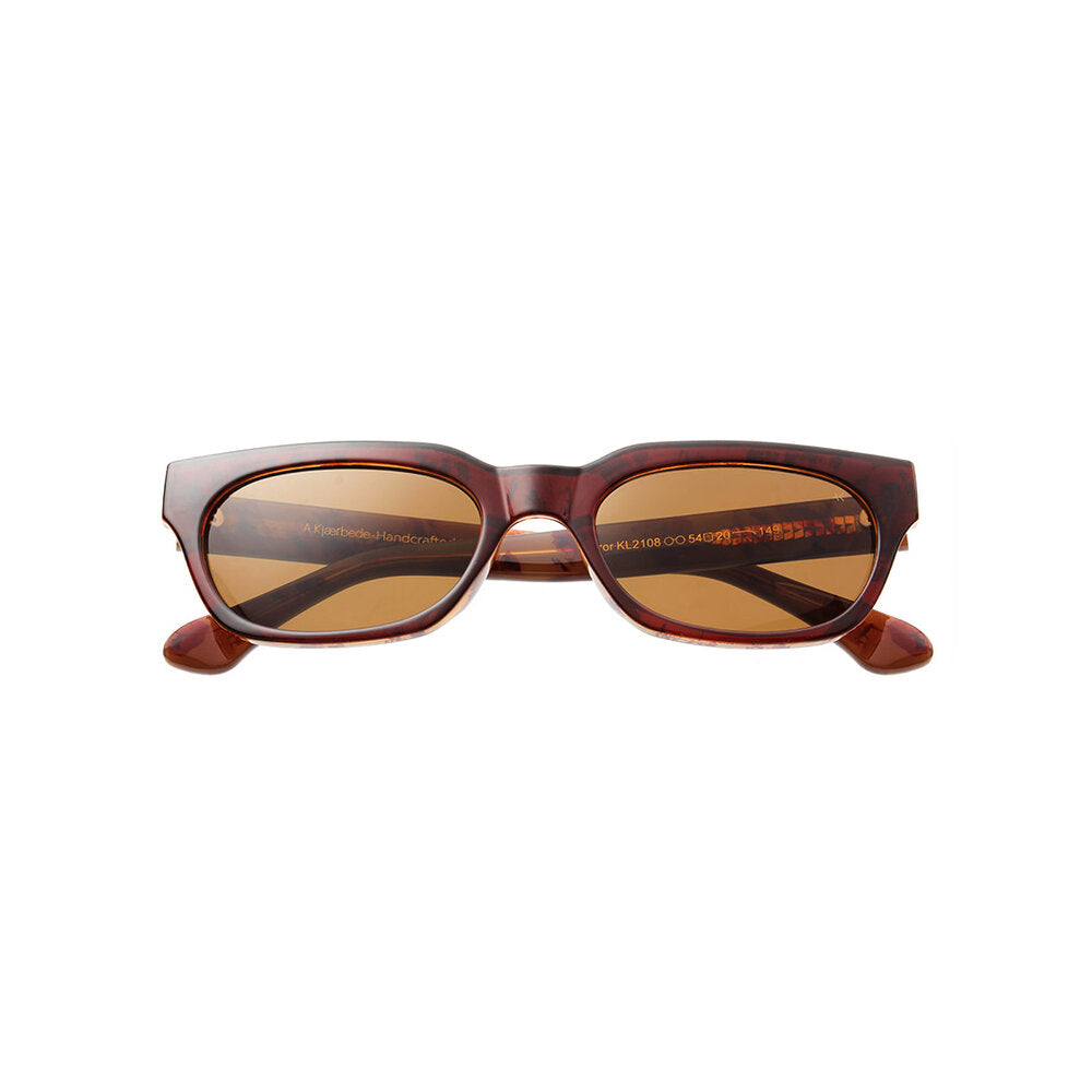 A. Kjærbede Bror solbriller - Demi Light Brown Tortoise - Bahne